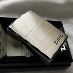 ZIPPO アーマー シャインレイ彫刻 シルバー ブラック ロゴ 新品 