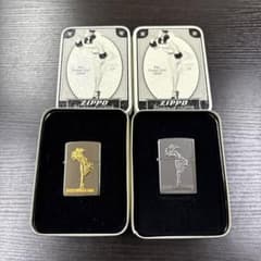 ZIPPO 1935 VARGA GIRL ゴールド&シルバー2個セット未使用品のサムネイル