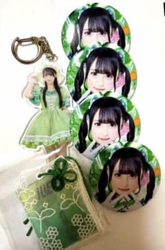 MEGALiFE! 若葉のあ アクキー、缶バッジ、レースお守りセットのサムネイル