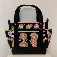 ロラライハリス　Flam Borders  ハンドメイド　トートバッグのサムネイル