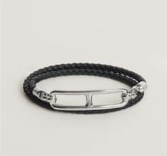 最終価格　エルメス レザーブレスレットルリドゥブルトゥール エルメス レザーブレスレット ルリ ドゥブルトゥール - メルカリ