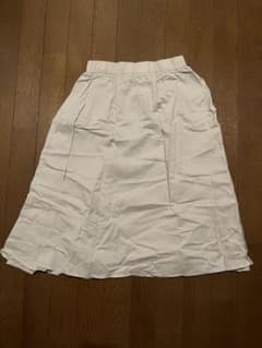 NAVY フレアスカート グレー 膝丈 160cm ポケット付きのサムネイル