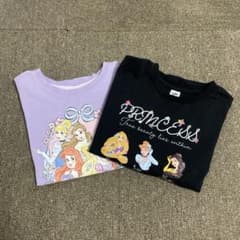 しまむら　little ディズニー　プリンセス Tシャツ セットのサムネイル