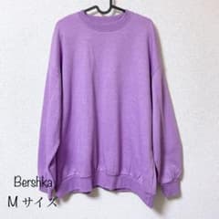 値下げしました! Bershka パープルスウェット Mのサムネイル