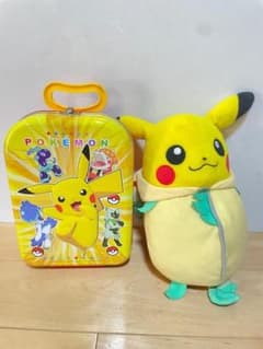 中古●ポケモン ピカチュウ スーツケース型おもちゃ＆ぬいぐるみ