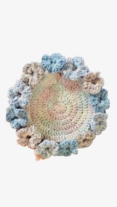 ハンドメイド かぎ針編み 花皿のサムネイル