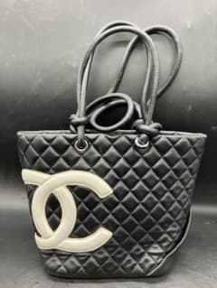 CHANEL カンボンライン ミディアムトートバッグ ココマーク マトラッセ
