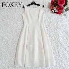 フォクシー 定価7.7万 洗える◎人気♡バロンワンピース 白 38 - メルカリ