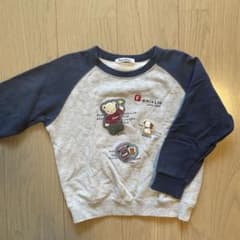 familiar ファミリア トレーナー クマ 刺繍 グレー ネイビー 110