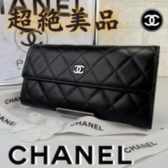 美品✨️シャネル マトラッセ フラップ長財布 ラムスキン 2240 - メルカリ