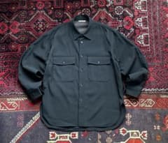 ふ*じ様 AURALEE WOOL MAX GABA SHIRT ブラック 3 ふ*じ様 AURALEE WOOL MAX GABA SHIRT ブラック 3 - メルカリ