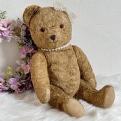 ❤️片耳ちゃん❤️英国アンティークベア ビンテージテディベア 普通