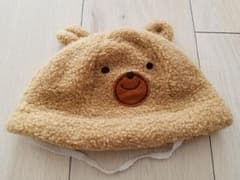 ベビー帽子 くまちゃん size46のサムネイル