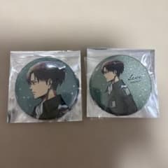 Attack Titan　Levi Loft Winter Steps Glitter Pin Badge Set of 2