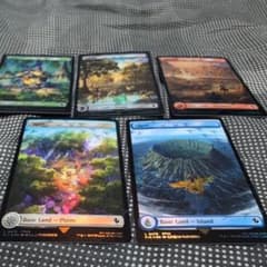 MTG チョコボトラックfoil 基本土地5種 英語版 - メルカリ