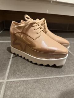 ステラマッカートニー 厚底 ベージュ レースアップシューズ サイズ 35½ 
