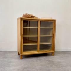 ☘️送料込⭐️廃盤希少⭐️無印良品⭐️脚付き⭐️オーク材・ガラス扉 キャビネット m59232481981_1.jpg?1743562934