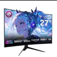 KTC27インチ 湾曲ゲーミングモニター WQHD 180Hz ktc27インチ WQHD 180Hz 湾曲ゲーミングモニター - メルカリ