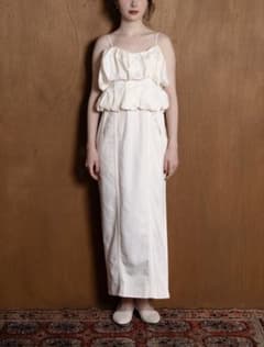 euw cotton swell cami one-piece ivory 1 - メルカリ