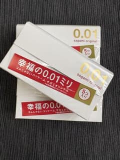 サガミオリジナル0.01コンドーム5個入り【3箱】のサムネイル