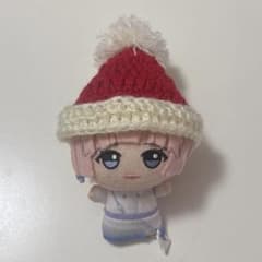 ちびぐるみ　サンタ帽　クリスマスニット帽　ハンドメイドのサムネイル