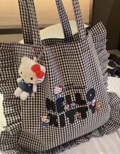 ゆきぽん リトルサニーバイト キティ バッグ ギンガムチェック kibb.jpg