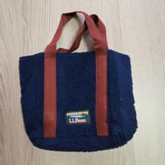 L.L.Bean ネイビー フリース トートバッグ