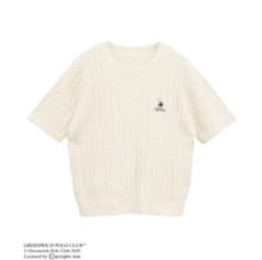GREENWITCH POLO CLUB 半袖セーター アイボリーのサムネイル