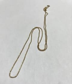 K18 シンプルチェーンネックレス 調整可能のサムネイル