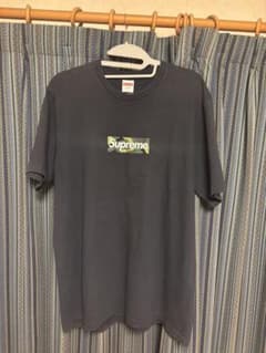 Supreme box logo tee カモ　ネイビー　Lのサムネイル
