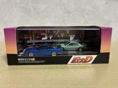 モデラーズ1/64　頭文字D　真子·紗雪シルエイティ&池谷シルビア 1/64 頭文字D セットVol.20 真子・沙雪シルエイティ & 池谷浩一郎
