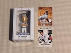 千葉ロッテマリーンズ　サブロー ボブルヘッド＋カード唐川、石川柊のサムネイル