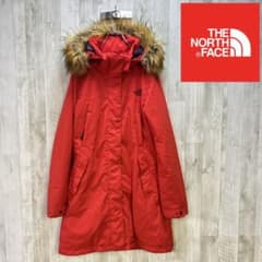 海外限定】 ノースフェイス ロングダウン レッド レディース 85M 