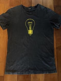DIESEL ディーゼル 電球プリント Tシャツ チャコールグレーのサムネイル