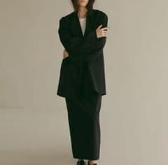 ETRE TOKYO 2wayシルエットノーカラージャケット Sのサムネイル