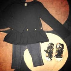 Zara Kidsチュニック♡ユニクロデニムレギンスのサムネイル