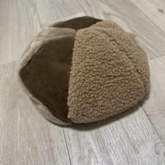 秋冬 もこもこ パッチワーク ベレー帽のサムネイル