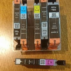 キヤノン純正インク　350XL+351XL　一色開封のサムネイル