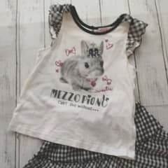 MEZZO PIANO うさぎ柄 Ｔシャツ 120cmのサムネイル