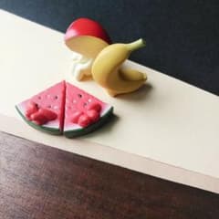 ガチャ まちぼうけ お弁当の場合 果物の場合 りんご バナナ スイカ ミニチュアのサムネイル