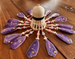 ハンドメイド バドミントンシャトル キーホルダーのサムネイル