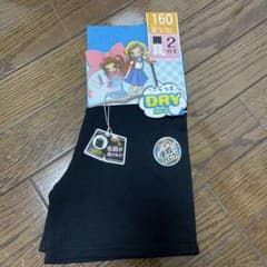 くろぱん 2分丈 スパッツ 160cm ブラックのサムネイル