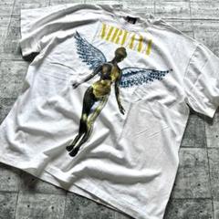 NIRVANA INUTERO ニルバーナ インユーテロ 青 カートコバーンXL NIRVANA INUTERO ニルバーナ インユーテロ 青 カートコバーンXL