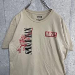 마블 스파이더 맨 양면 프린트 캐릭터 T 셔츠 M