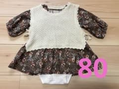 petit main 花柄ロンパース 80のサムネイル