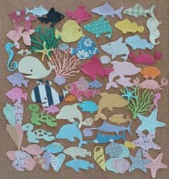 クラフトパンチ☆スクラップブック☆アルバム☆魚☆水族館☆イルカ