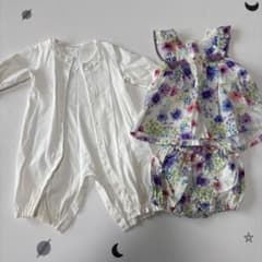 ベビー服 セットアップ 花柄 ロンパース　ANNA SUIのサムネイル