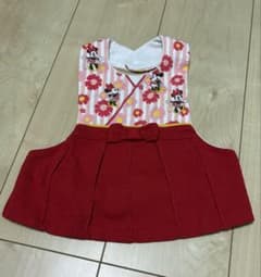 Used Minnie Mouse Hakama-style Bib (Disney)