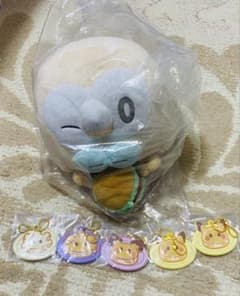 이치 반 쿠지 포켓 피스 C 상 모크로 인형 + 팬케이크 고무 매력 5 점