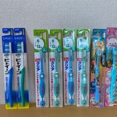 歯ブラシ小学生用6本と大人用2本　まとめうりのサムネイル